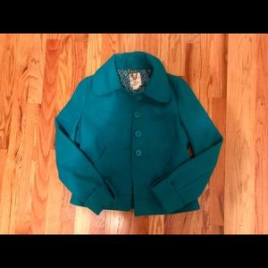 Teal Peacoat